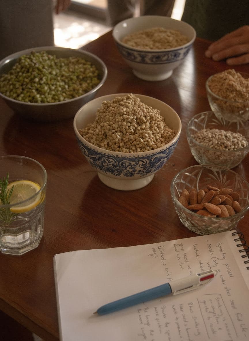 Whole grains and seeds