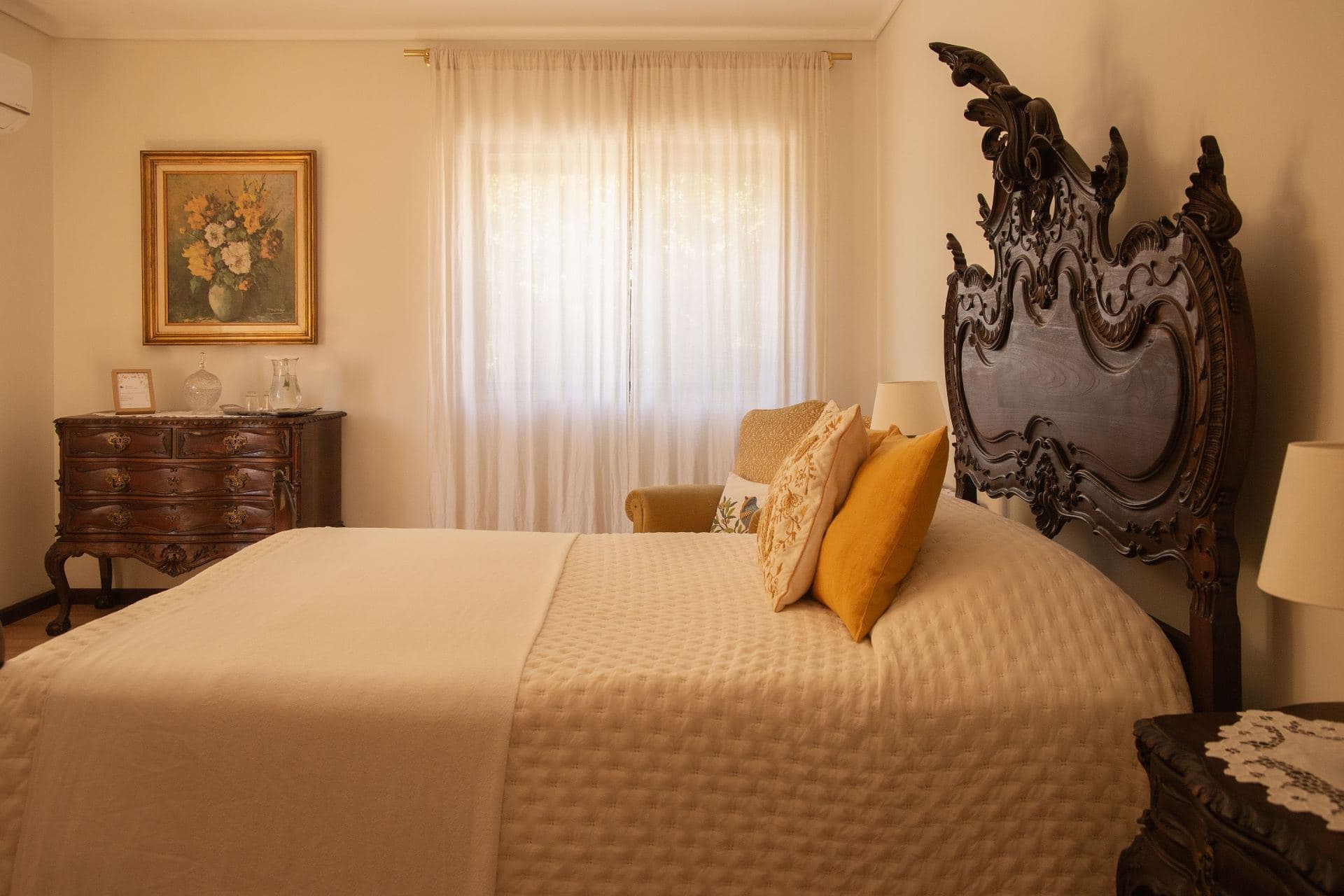 Antique bedroom interior